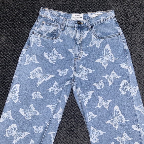 COTTON:ON Blue Butterfly Loose Straight Jean - Picture 5 of 13